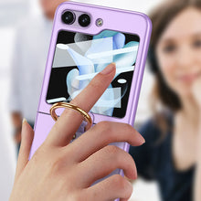 Load image into Gallery viewer, Galaxy Z Flip5 Luxury Ring Holder Matte Shockproof Case