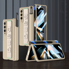 Load image into Gallery viewer, Galaxy Z Fold4 Wristband Magnetic Hinge Pen Holder Strap Case