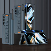 Load image into Gallery viewer, Galaxy Z Fold4 Wristband Magnetic Hinge Pen Holder Strap Case