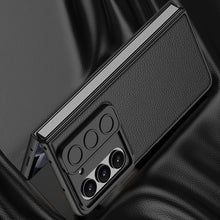 Load image into Gallery viewer, Galaxy Z Fold6 Luxury Leather Lens Slide Window Business Shockproof Shell Case