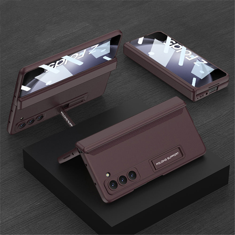 Galaxy Z Fold5 Magnetic Hinge Full Protection Stand Case