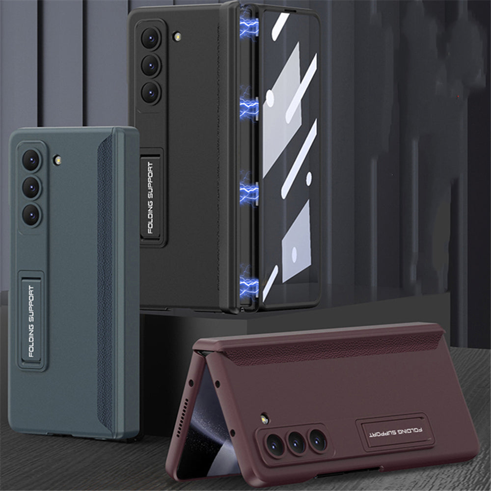Galaxy Z Fold5 Magnetic Hinge Full Protection Stand Case