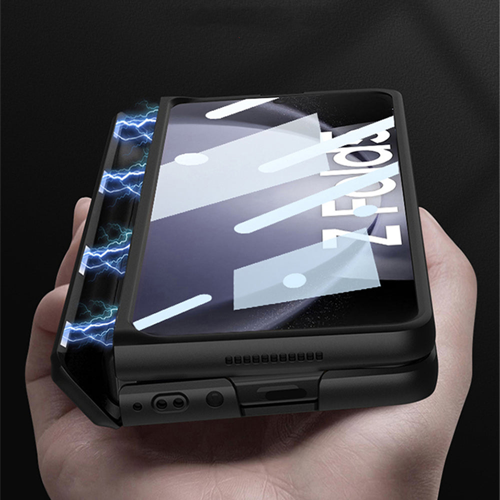 Galaxy Z Fold5 Magnetic Hinge Full Protection Stand Case