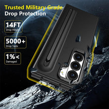 Load image into Gallery viewer, Galaxy Z Fold Series S-Pen Case with Skin Feel & Front Glass Protection