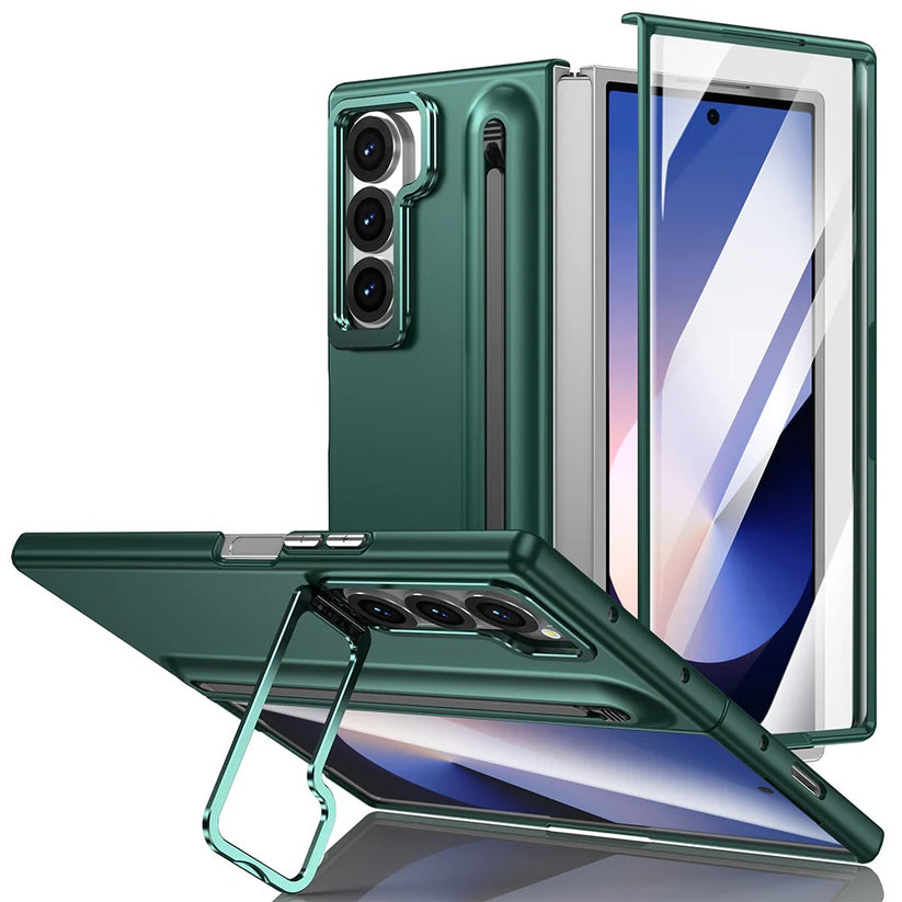 Galaxy Z Fold7 S-Pen Case with Skin Feel & Front Glass Protection