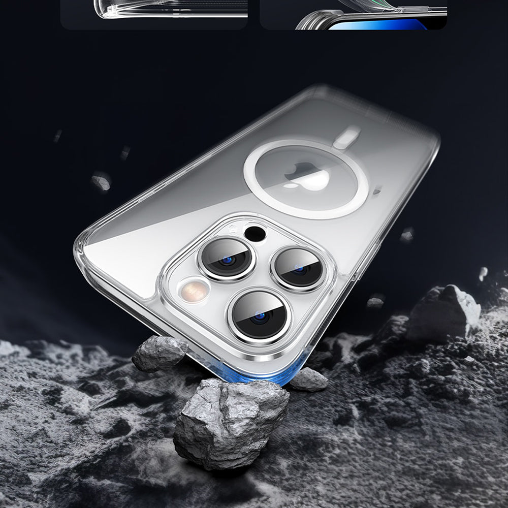 iPhone 17 Series MagSafe Shockproof Transparent Back Case