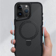 Load image into Gallery viewer, iPhone 16 Series Easy Grip Carbon Texture With Ring Case