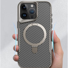 Load image into Gallery viewer, iPhone 16 Series Easy Grip Carbon Texture With Ring Case
