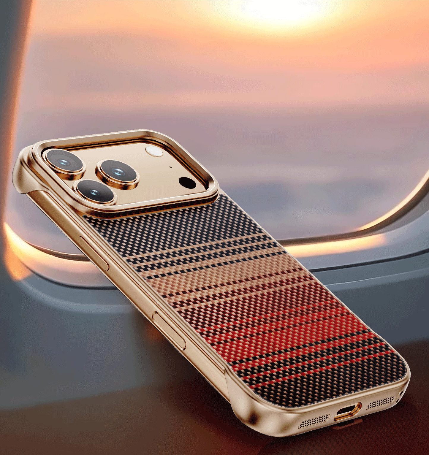 iPhone 17 Series Ultra-Slim Aramid Woven MagSafe Case – Premium Lightweight Protection