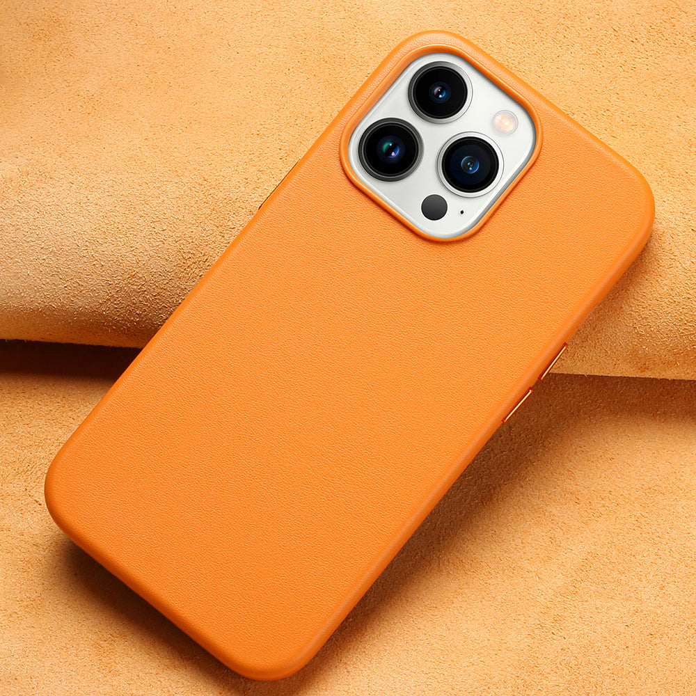iPhone 16 Series Luxurious PU Leather with Magsafe Case