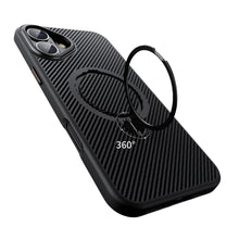 Load image into Gallery viewer, iPhone 17 Series Easy Grip Carbon Texture With Ring Case