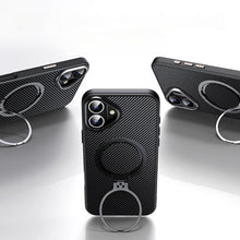 Load image into Gallery viewer, iPhone 17 Series Easy Grip Carbon Texture With Ring Case