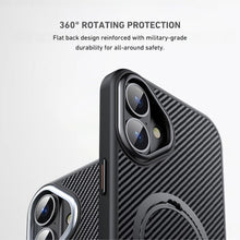 Load image into Gallery viewer, iPhone 17 Series Easy Grip Carbon Texture With Ring Case