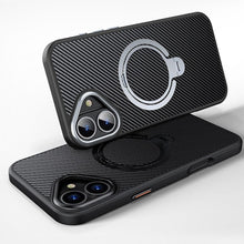 Load image into Gallery viewer, iPhone 17 Series Easy Grip Carbon Texture With Ring Case