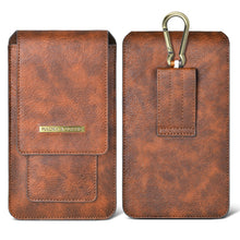 Load image into Gallery viewer, Luxurious Leather Pouch Belt Clip Holster Waist Double Layer Mobile Phone Bag