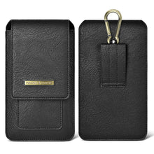 Load image into Gallery viewer, Luxurious Leather Pouch Belt Clip Holster Waist Double Layer Mobile Phone Bag