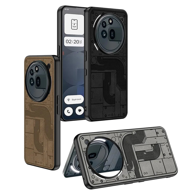 Nothing Phone 3A / 3A Pro GKK Matte Soft‑Touch Shockproof Case – PU + TPU + PC Triple‑Layer Protection