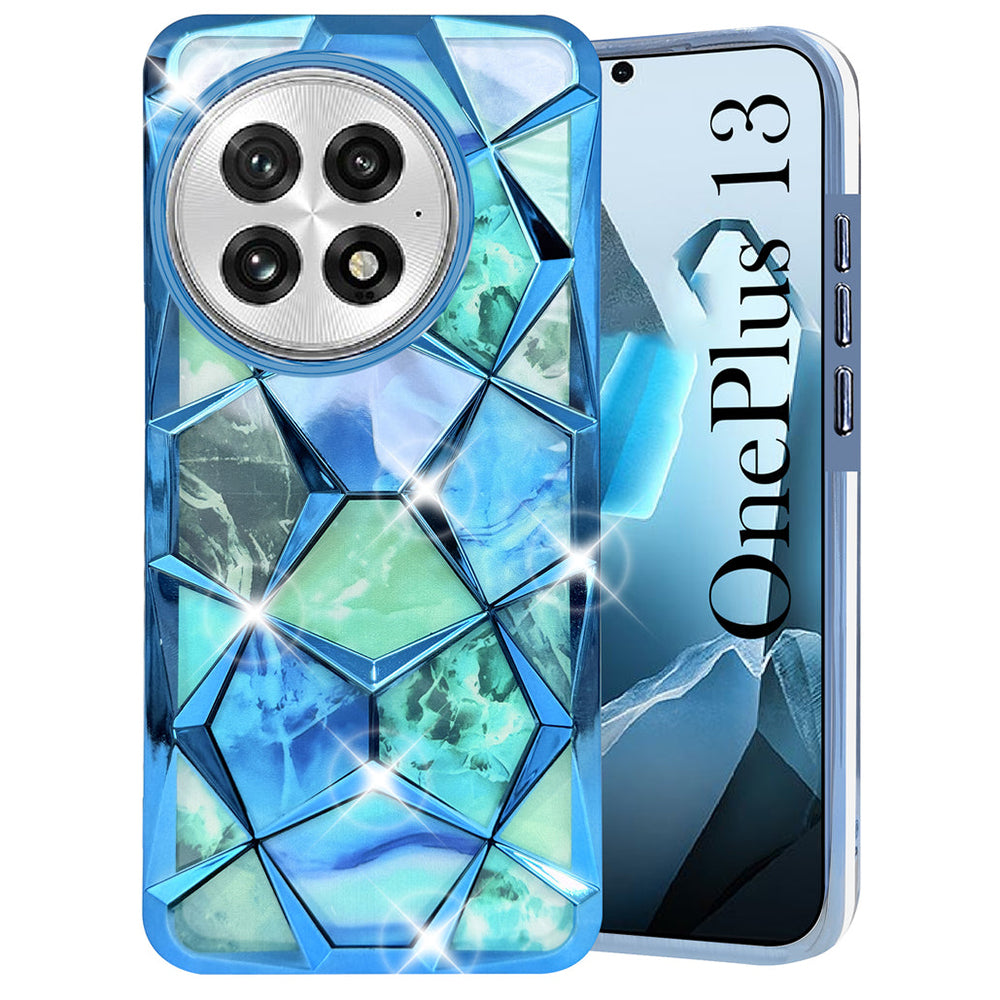 OnePlus Series Glitter Diamond Case – Dual Design Sparkle Back Cover for Stylish Protection