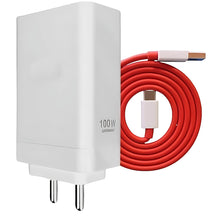 Load image into Gallery viewer, OnePlus 100W Ultra Fast Charger with Type-C SUPERVOOC Cable – Dash Charge Supported