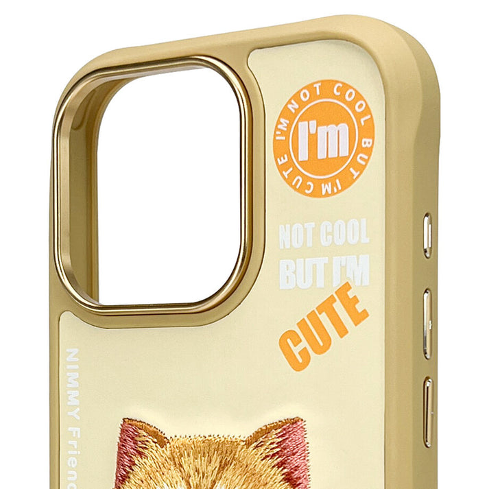 iPhone 16 Series Official Nimmy Cool & Handsome Cat Embroidery Case