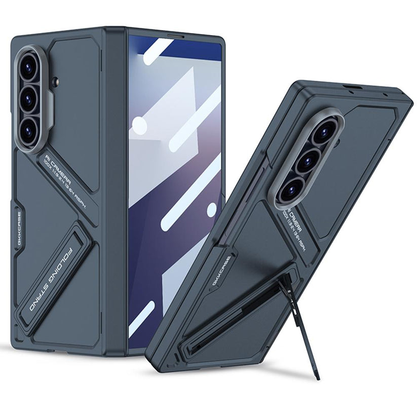 Galaxy Z Fold8 Ultra GKK Matte Leather Folding With Stand Case