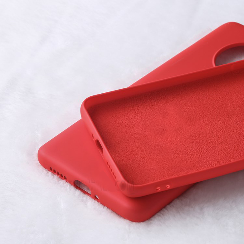 OnePlus 7T Luxury Silicone Jelly Ultra Protection Back Case- Red