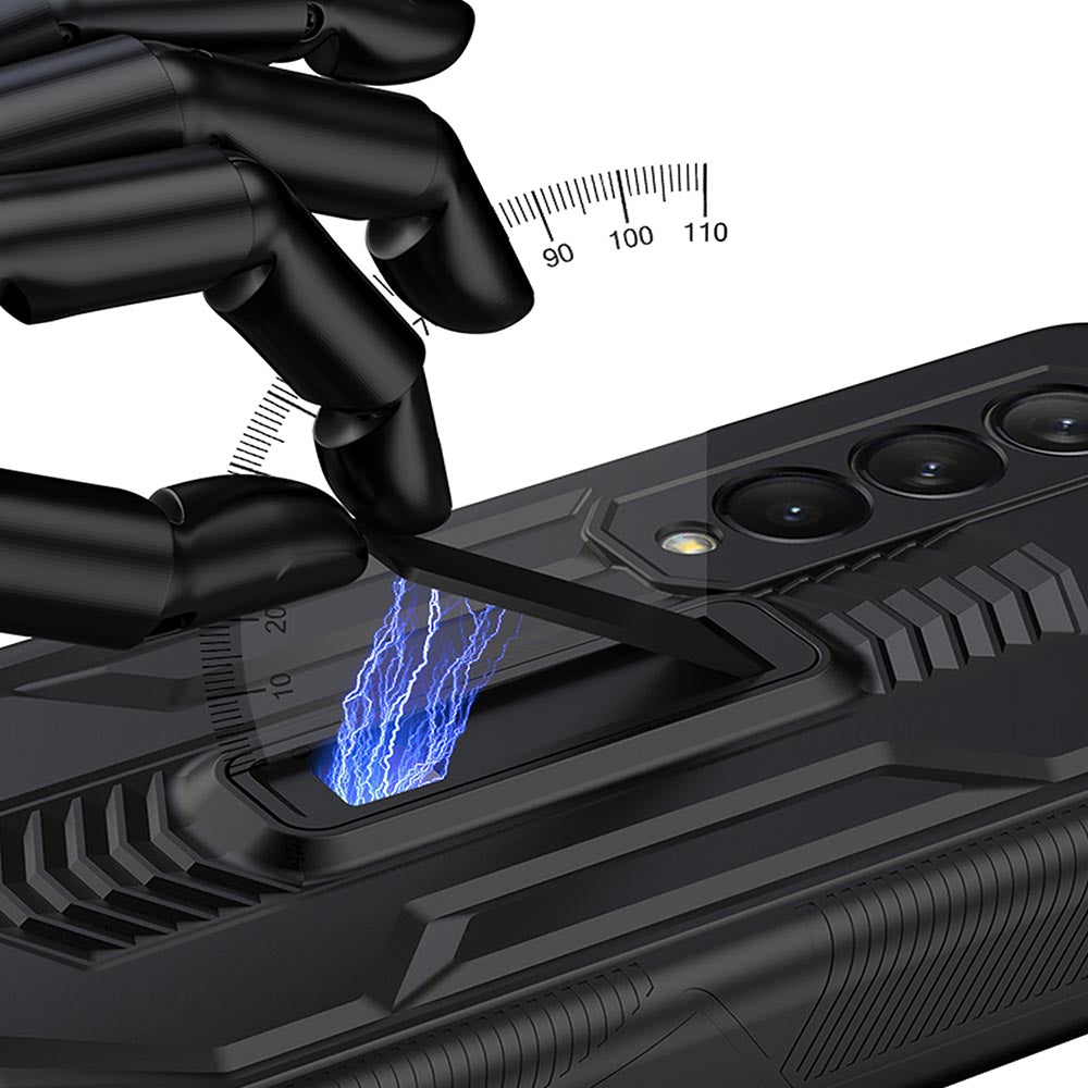 Galaxy Z Fold3 Hinge Magnetic Coverage Amor Kickstand Case