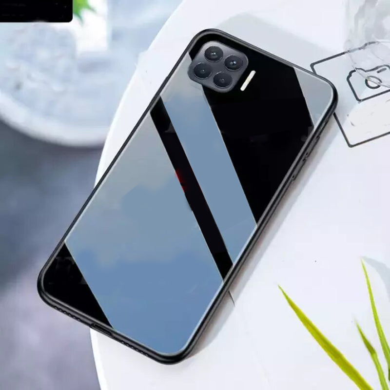 Oppo F17/ F17 Pro Glass Hard Ultra High Protection Case- Black