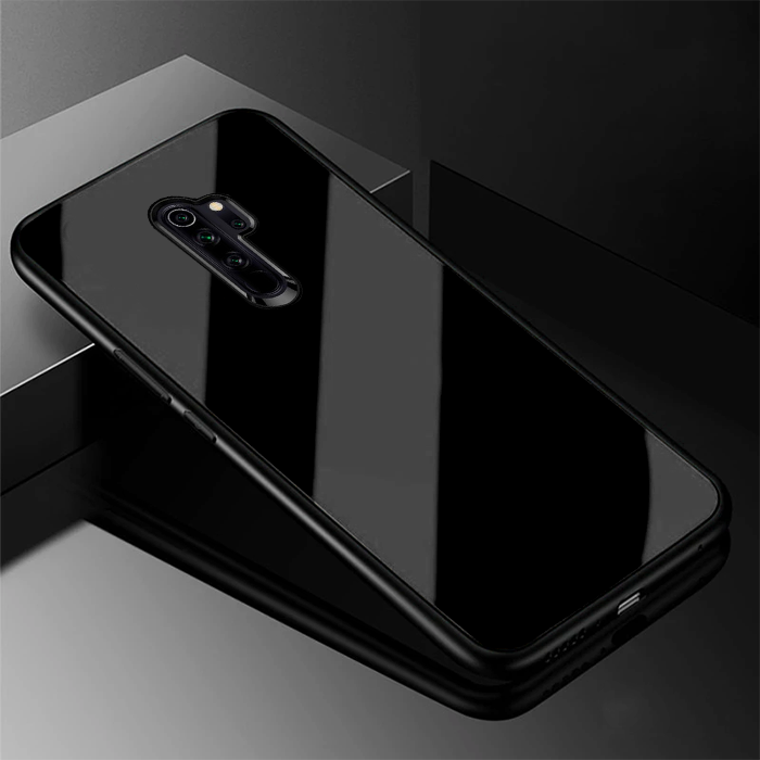 Redmi Note 8 Pro Glass Hard Ultra High Protection Case - Black