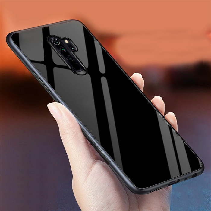 Redmi Note 8 Pro Glass Hard Ultra High Protection Case - Black