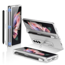 Load image into Gallery viewer, Galaxy Z Fold4 Luxury Kickstand Magnetic Hinge Pen Holder Slot Case