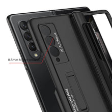 Load image into Gallery viewer, Galaxy Z Fold4 Luxury Kickstand Magnetic Hinge Pen Holder Slot Case