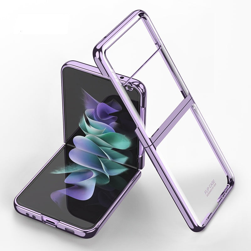 Galaxy Z Flip3 High Transparent Glitter Back Case