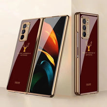 Load image into Gallery viewer, Galaxy Z Fold2 Luxurious Deer Pattern Inspirational Glass Case