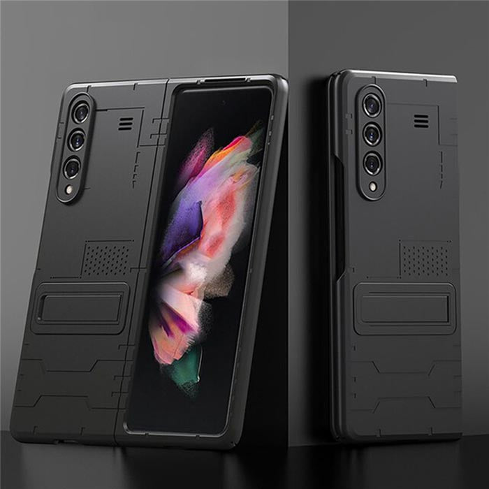 Galaxy Z Fold3 Invisible Magnetic Kickstand Holder Bracket Hard Back Case