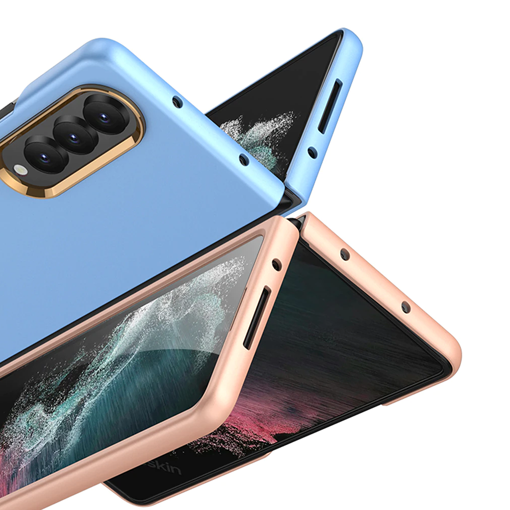 Galaxy Z Fold4 Ultra Thin Color Contact Lense Shell Back Case