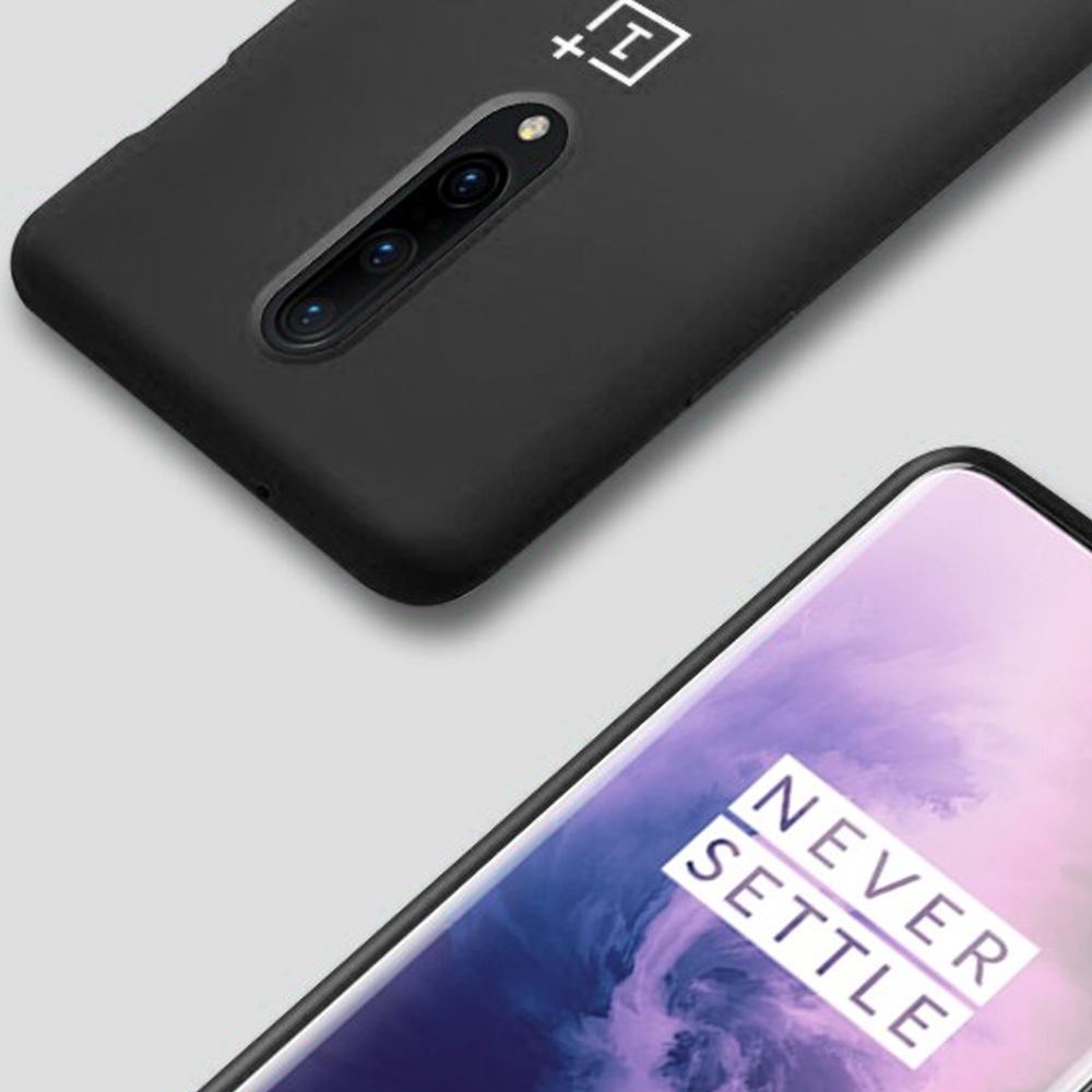OnePlus 8/8 Pro Luxury Silicone Jelly Back Case- Black