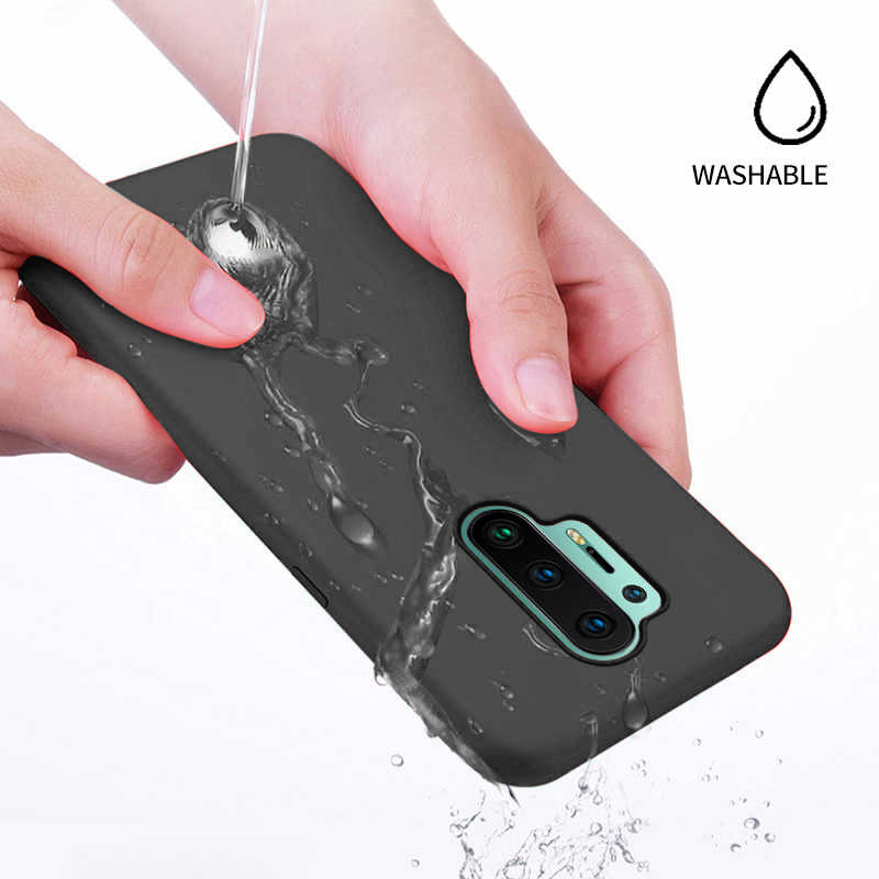 OnePlus 8/8 Pro Luxury Silicone Jelly Back Case- Black