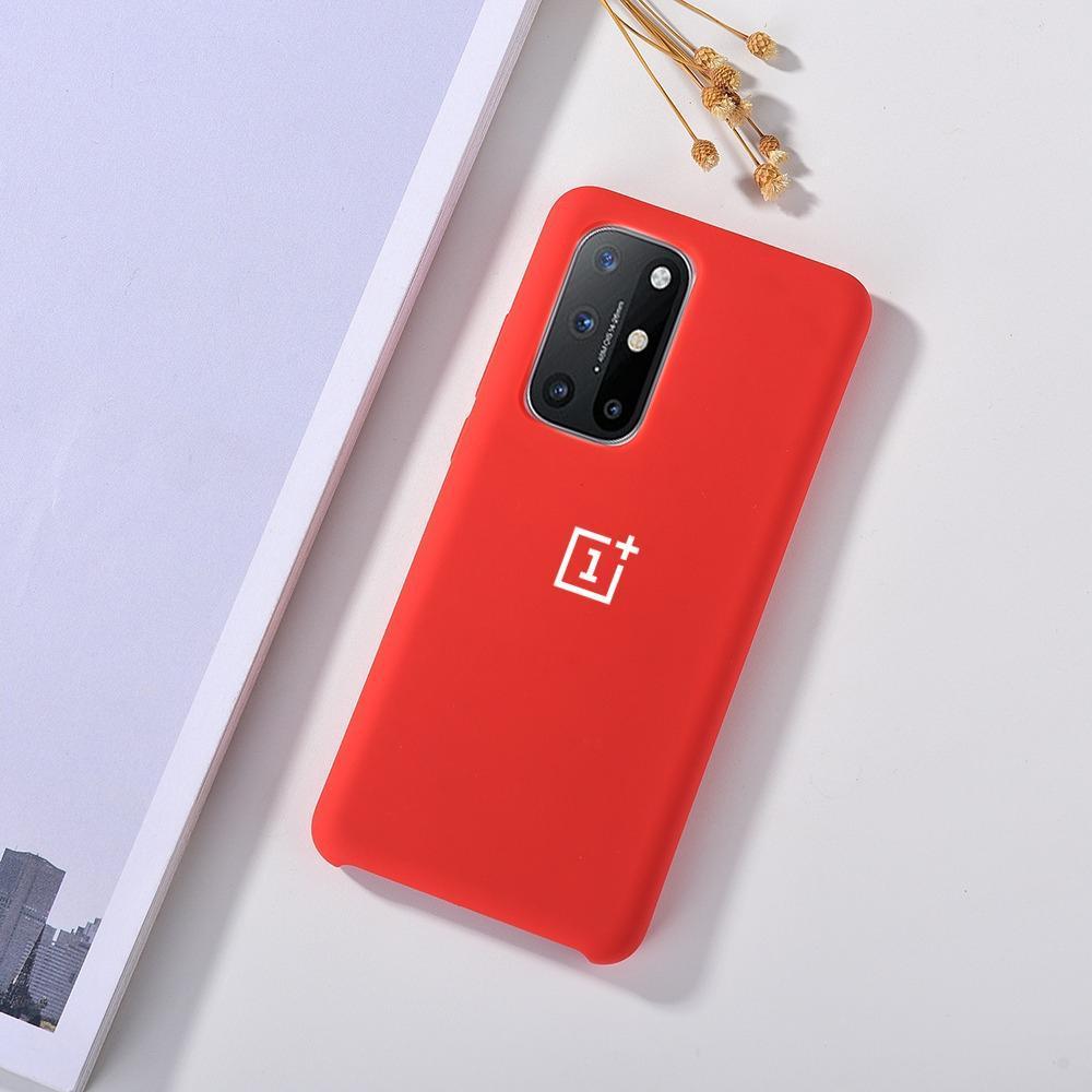 OnePlus 8T Luxury Ogee Silicone Jelly Back Case- Red