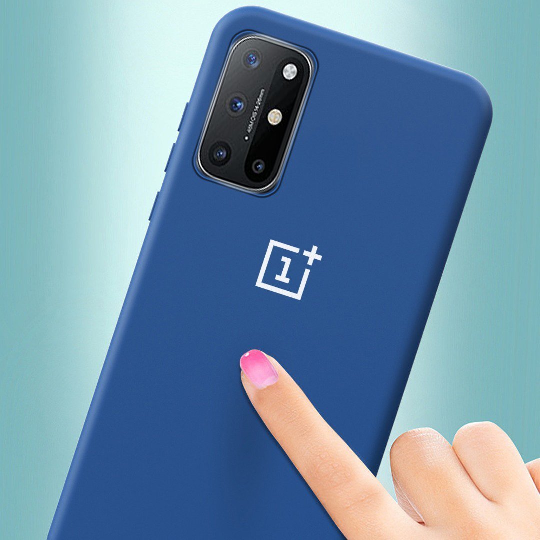 OnePlus 8T Luxury Ogee Silicone Jelly Back Case- Blue