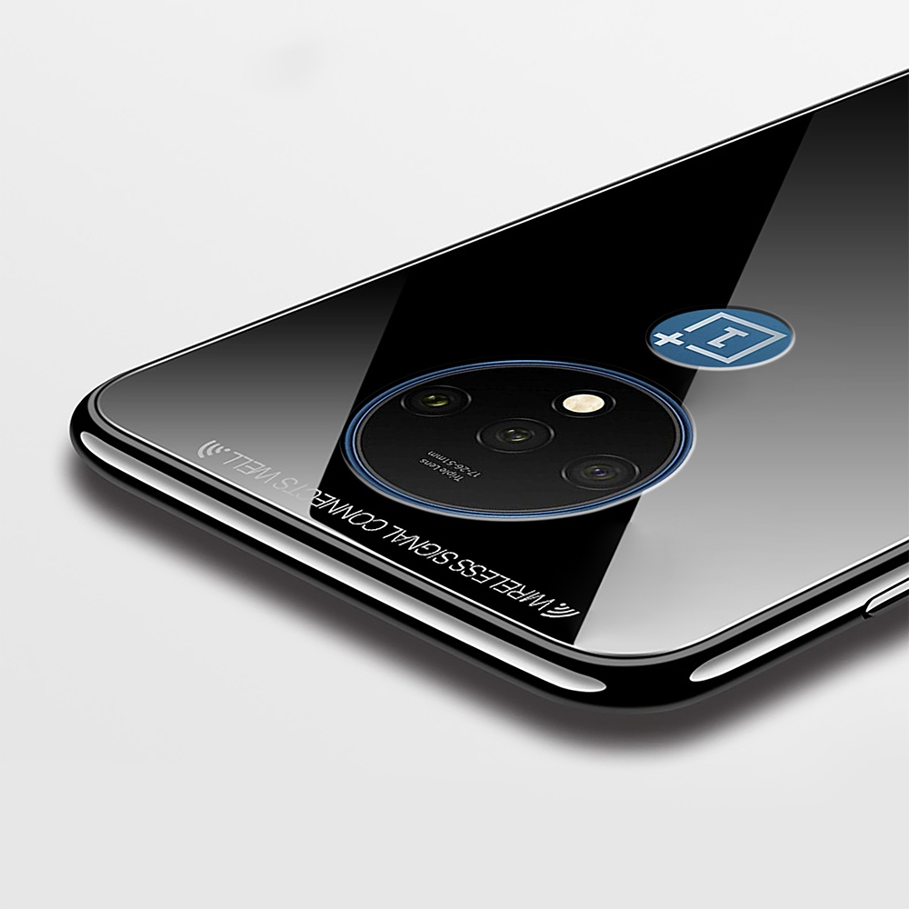 OnePlus 7T Glass Hard Ultra High Protection Case- Black