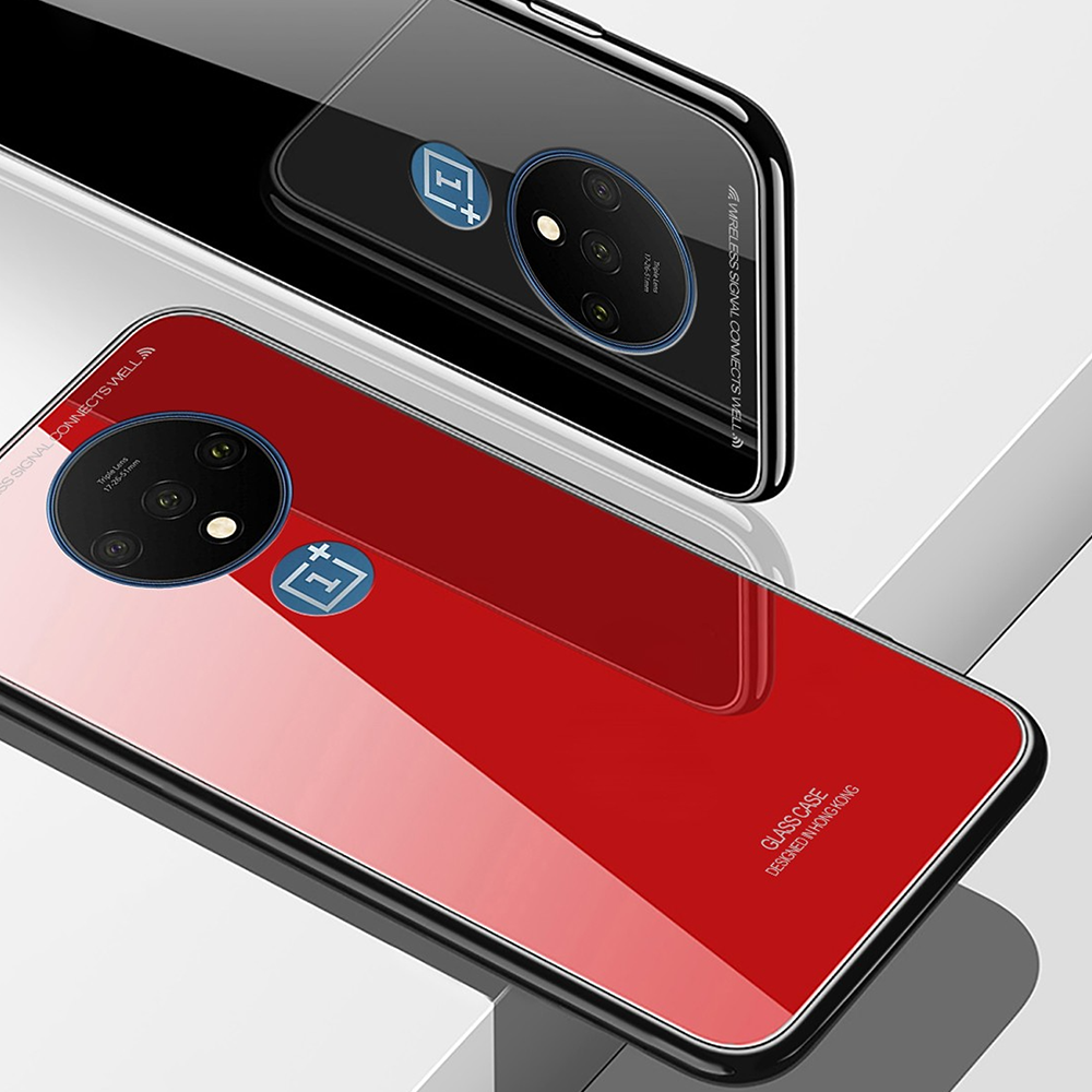 OnePlus 7T Glass Hard Ultra High Protection Case- Black
