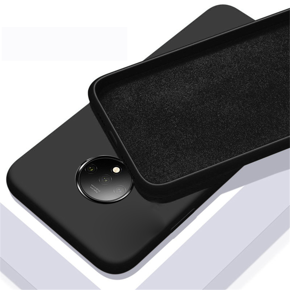 OnePlus 7T Luxury Silicone Jelly Ultra Protection Back Case- Black