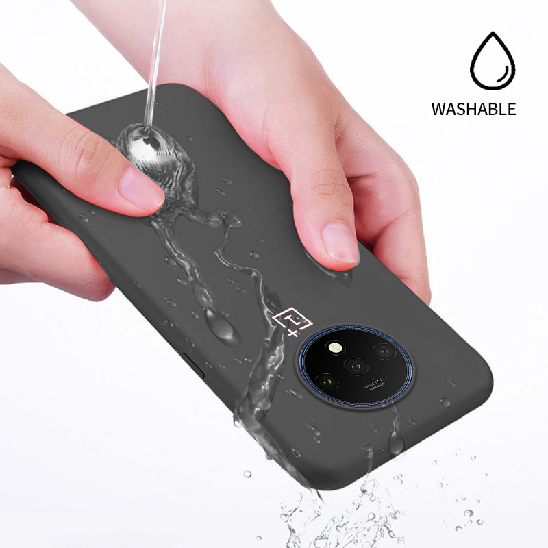 OnePlus 7T Luxury Silicone Jelly Ultra Protection Back Case- Black