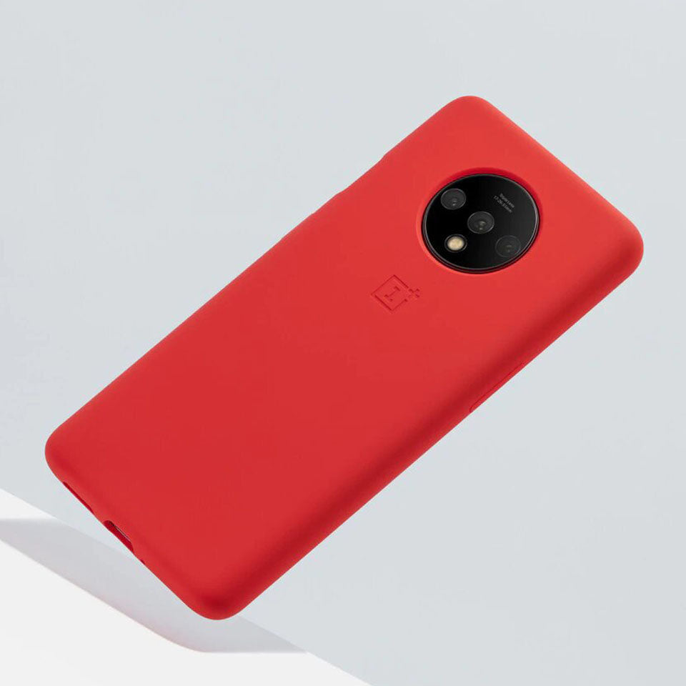 OnePlus 7T Luxury Silicone Jelly Ultra Protection Back Case- Red