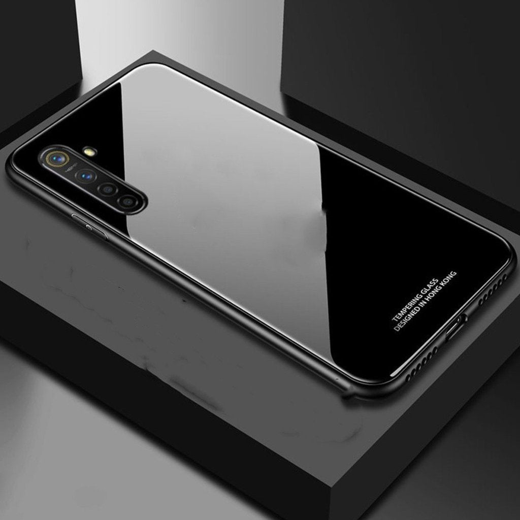 Oppo F15 Glass Hard Ultra High Protection Case- Black