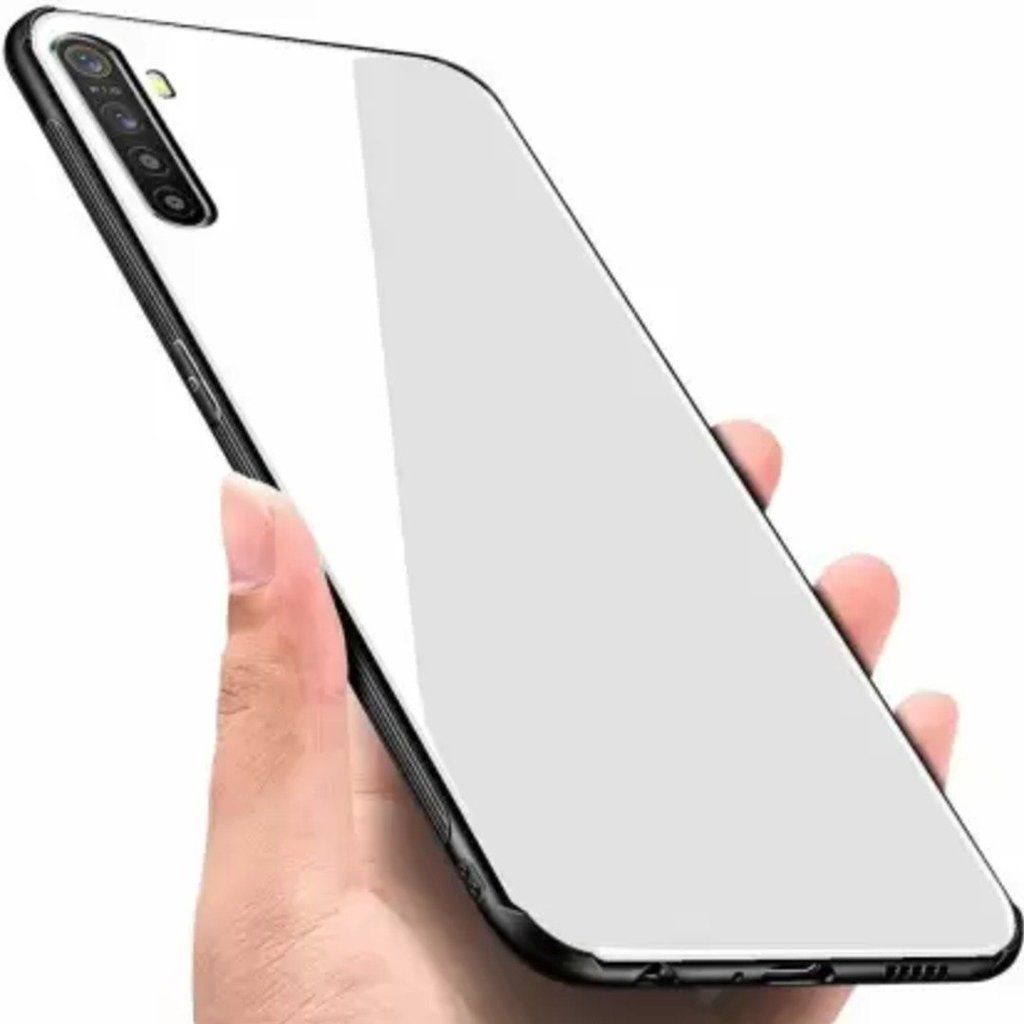 Oppo F15 Glass Hard Ultra High Protection Case- Black