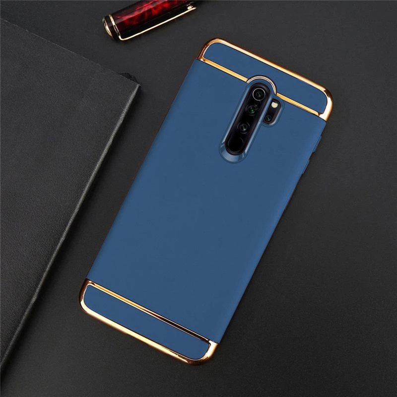 Redmi Note 8 Pro Electroplating 3 in 1 Hard Back Case- Blue