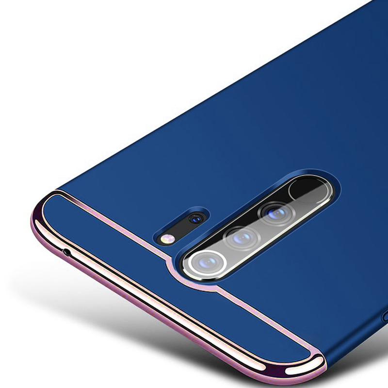 Redmi Note 8 Pro Electroplating 3 in 1 Hard Back Case- Blue