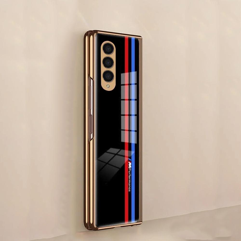 Galaxy Z Fold3 Motorsports Glass Case- Black